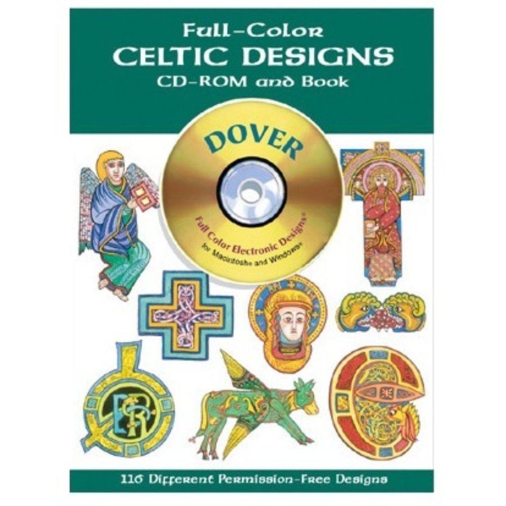 Full-Color Celtic Designs CD-ROM and Book Marty Noble Dover Clip Art